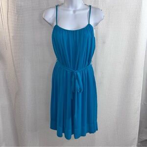 Calvin Klein Turquoise/teal blue pleated Dress size 4